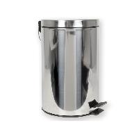 WASTE BIN 12 l with pedal - stainless steel