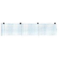 ECG thermal paper 60x15 mm x m roll - blue grid