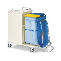 CLOSED LAUNDRY TROLLEY - painted steel