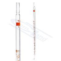 Stikla pipete 10ml. A klase, iedal. 0,10ml