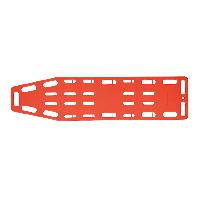 GIMA SPINAL BOARD PLUS WITH SAFETY PINS - orange