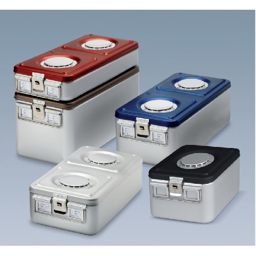 Sterilizācijas trauki, Alumīnija konteiners ar vienu vārstu