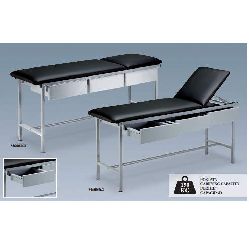 Mehāniski regulējamas, Izmeklēšanas kušete ar atvilktnēm