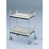 Nerūsējoša tērauda procedūru ratiņi 90x60x80 h cm