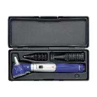 HEINE MINI 3000 F.O. LED OTOSKOPS ar atkārtoti lietojamiem uzgaļiem un futlāri. Zils. D-885.20.021