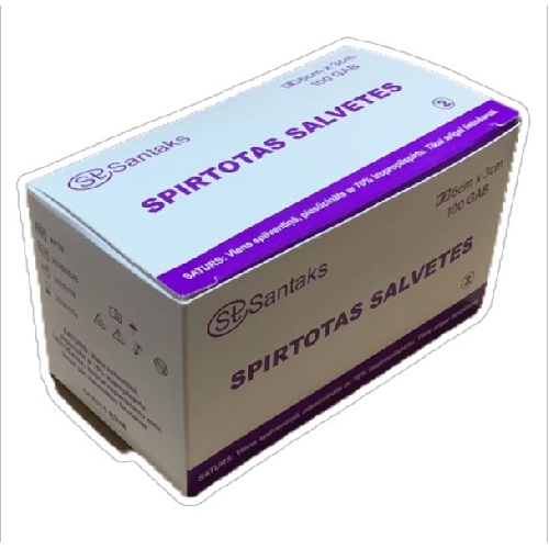 Šļirces, sistēmas, Spirtotas salvetes