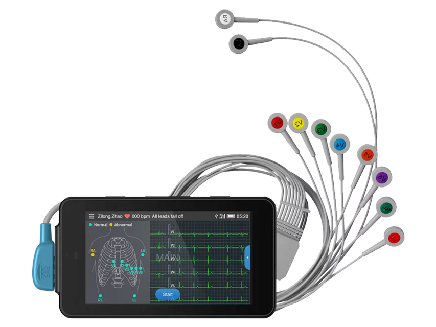 Dopleri, holteri, PCECG-500 kabatas ECG monitors