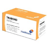TRUBOND neabsorbējama šuve gauge 2, 1/2 apļa adata, 45 mm. 100 cm. zaļš