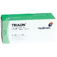 TRULON neabsorbējams.Šuvju materiāls, izmērs 4/0, apaļa 3/8 adata 19 mm.45 cm.Melns