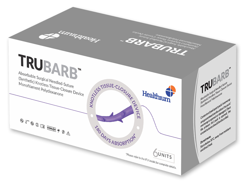 Trubarb, TRUBARB ABSORB.Šuve gauge 0, 1/2 apļa adata 37mm.45cm.Violets