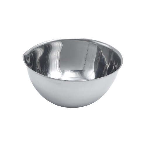 Bļoda (nerūsējošais metāls), S/S gallipots ar sprauslu 60 ml. 60x30 mm