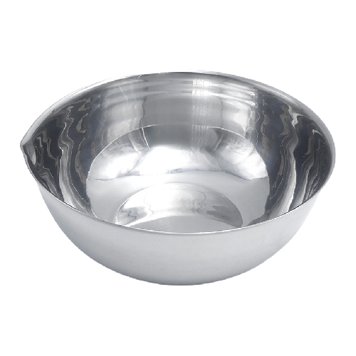 Bļoda (nerūsējošais metāls), S/S gallipots ar izplūdes atveri 700 ml.150x65 mm