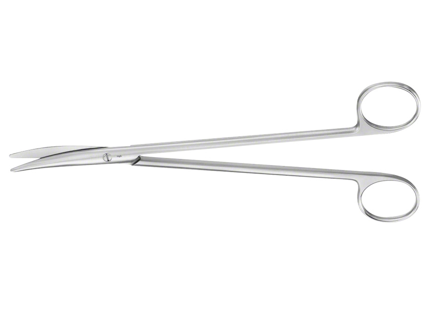 Normal line, AESCULAP METZENBAUM šķēres.Izliektas.Abos galos noapaļotas.18 cm.BC606R