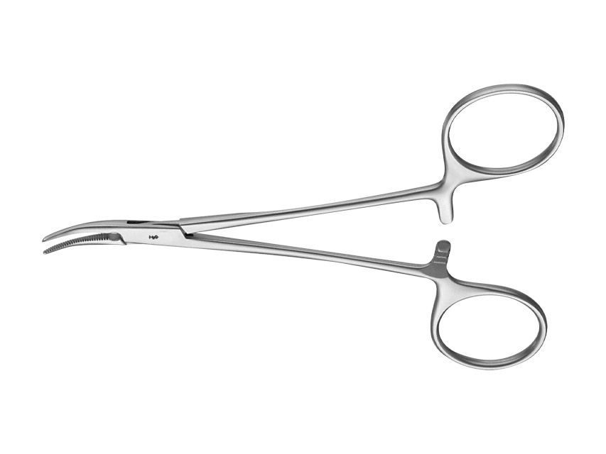 Instrumenti, AESCULAP HALSTED MOSQUITO HEMOSTĀTISKAIS KNAIBLIS.Izliekts.12.5 cm.BH111R