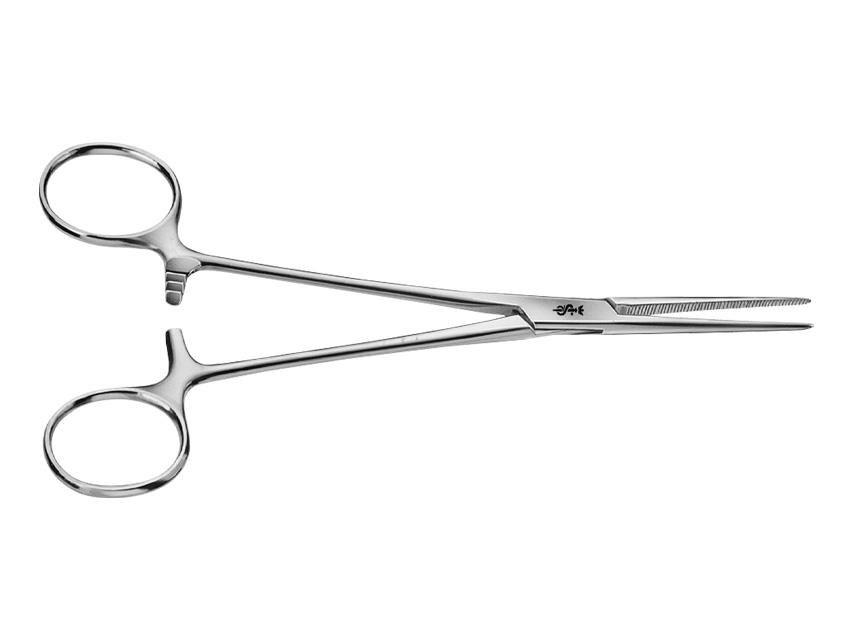 Instrumenti, AESCULAP CRILE hemostātiskās knaibles.Taisnas.Noapaļotas.16 cm.BH166R