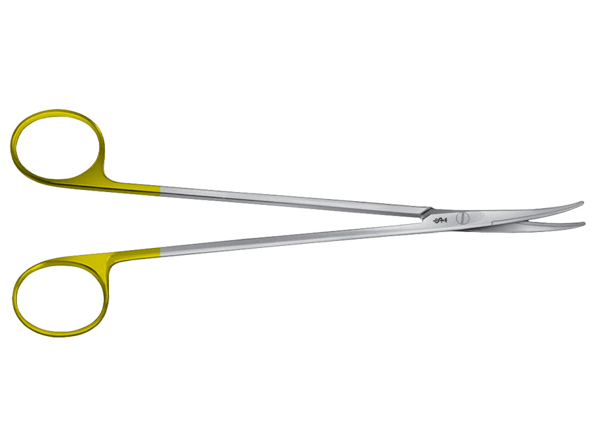 Instrumenti, AESCULAP METZENBAUM TC DUROTIP plānas šķēres.Liektas.Nesmails/nesmails.18 cm.BC271R