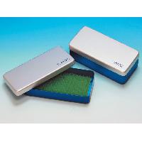 Instrumentu sterilizācijas trauks ar vāku, alumīnija, 18.5x9.5x3cm