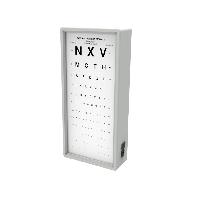 Redzes pārbaudes tabula ar apgaismojumu