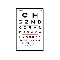Sloan optometriskā tabula - 6 m 23x35.5 cm