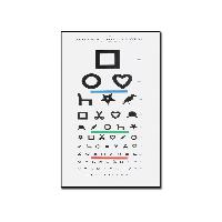 Redzes pārbaudes tabula 6m Ewing