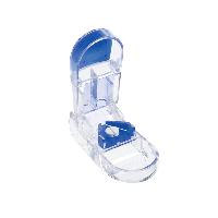 Īpašais tablešu sadalītājs - caurspīdīga plastmasa