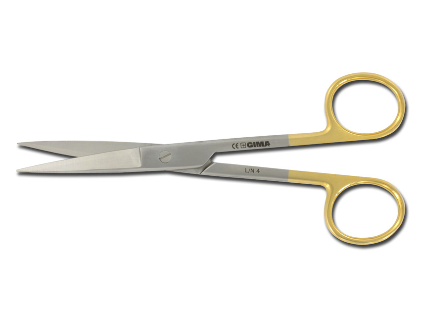 Instrumenti, Gold šķēres - taisnas - ass/ass 14.5 cm