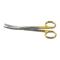 Gold scissors curved blunt/sharp - 14.5 cm1