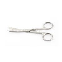 Šķēres ķirurģiskās N/T izliektas - strupas/strupas. 14.5cm