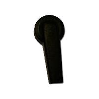 Clips adapters 4 mm - melns