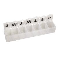 0 WEEKLY PILL BOX - white - blister - English