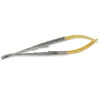 Gold castroviejo adatu turētājs-izliekts- 21 cm -raupja tipa