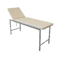 Classic EXAMINATION COUCH - chromed - beige