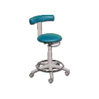 STOOL with ring - metal sea blue