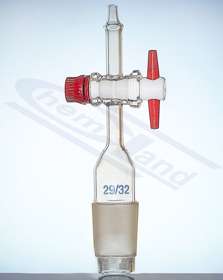 Aizbīdnis - konuss aizbīdnis PTFE savienojums taisns GLASSCO