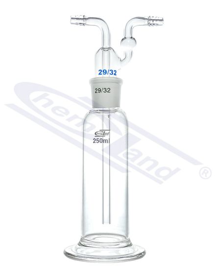 Gāzes mazgāšanas pudele, atbilstoši Drechsler 00100ml NS. - KOMPLEKTS