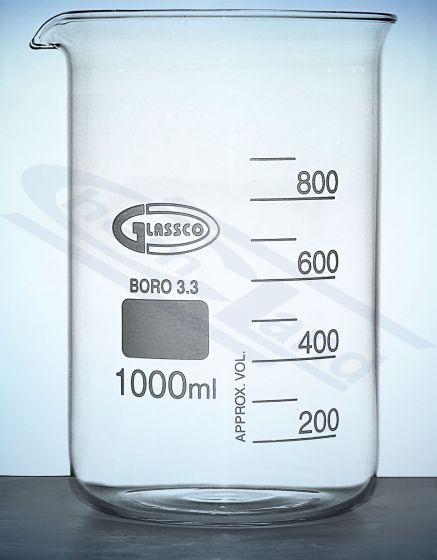 Glāze augstas formas, borsilikāta stikls GLASSCO DIN 12331, ISO 3819