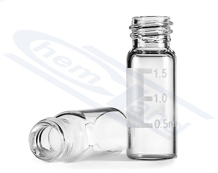 Vālītes 1,5ml ND8 caurspīdīgas, ar aprakstu, 11,6 x 32mm, iepakojumā 100gab CHEMLAND