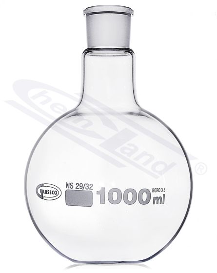 Kolba ar plakanu dibenu ISO malta GLASSCO
