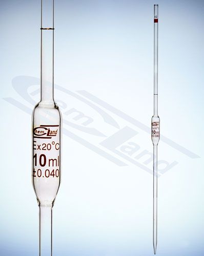 Mērinstrumenta pipete ar vienu zīmi 0,5ml cl.B CHEMLAND