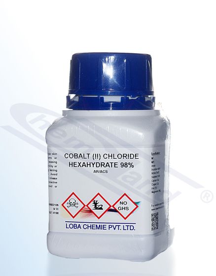 Cobalt (II) chloride (hexahydrate) ar/acs 98%  -  100 g