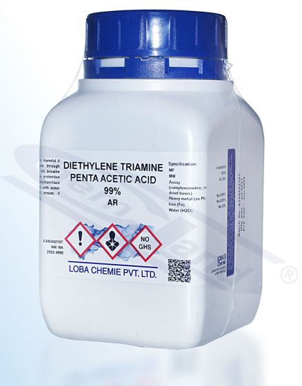 Diethylene triamine pentaacetic acid 99% AR (dtpa)  -  500 g
