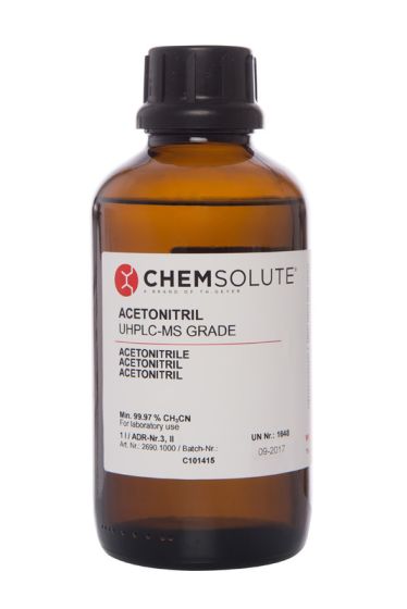 Acetonitrils UHPLC-MS, (99,97 - 100,0  perc ) 1 L CHEMSOLUTE® 2690.1000