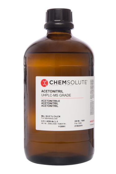 Acetonitrils UHPLC-MS, (99,97 - 100,0  perc ) 2,5 L CHEMSOLUTE® 2690.2500