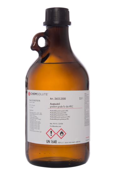 Acetonitrils Gradients UHPLC-MS, (99,97 - 100,0  perc ) 1 L CHEMSOLUTE® 2633.1000