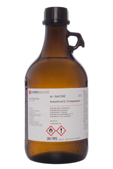 Acetonitrils ar 0,1  perc  skudrskābes LC-MS, (min. 99,5  perc ) 2,5 L CHEMSOLUTE® 2645.2500