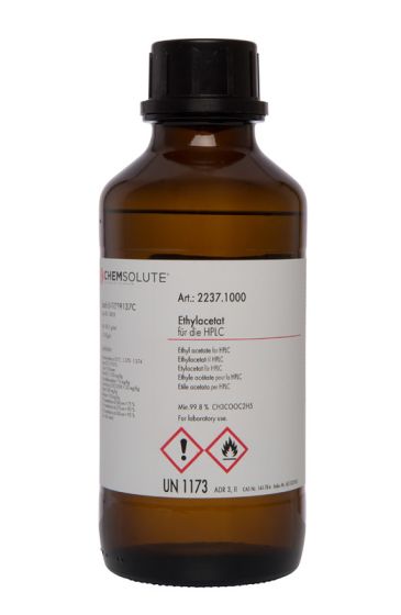 Etilacetāts HPLC, (min. 99,8  perc ) 1 L CHEMSOLUTE® 2237.1000