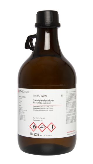 2-metiltetrahidrofurāns HPLC, ISOkrat. , (min. 99,5  perc  (nestab.)) 2,5 L CHEMSOLUTE® 1474.2500