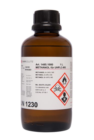 Metanols UHPLC-MS, (min. 99,97  perc ) 1 L CHEMSOLUTE® 1485.1000