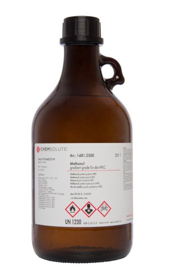 Metanola gradienta pakāpe HPLC, (min. 99,85  perc ) 4 L CHEMSOLUTE® 1481.4000