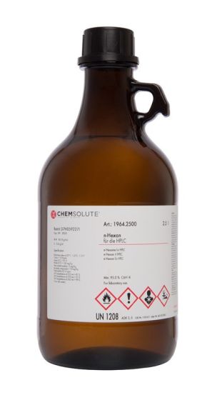 N-heksāns HPLC, (min. 96,0  perc ) 2,5 L CHEMSOLUTE® 1964.2500